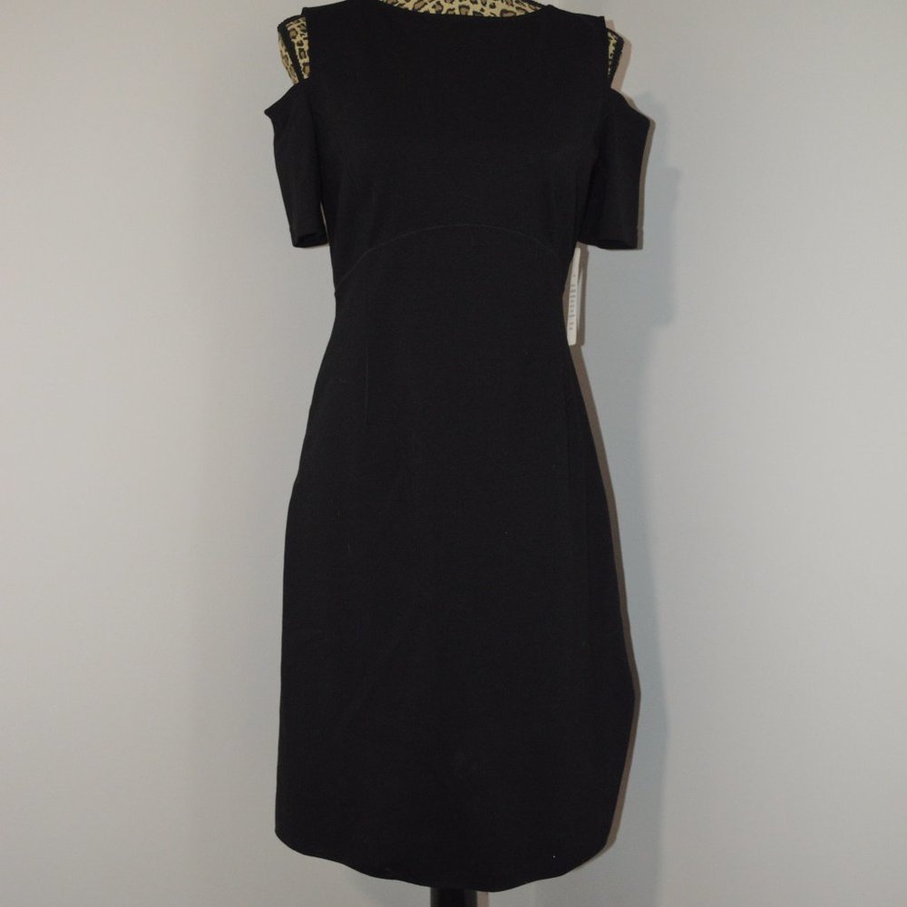 Nue Black Dress with Cold Shoulder